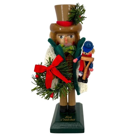 Steinbach Bob Cratchit Mini Nutcracker 1999 A Christmas Carol Signed Limited - Picture 1 of 12
